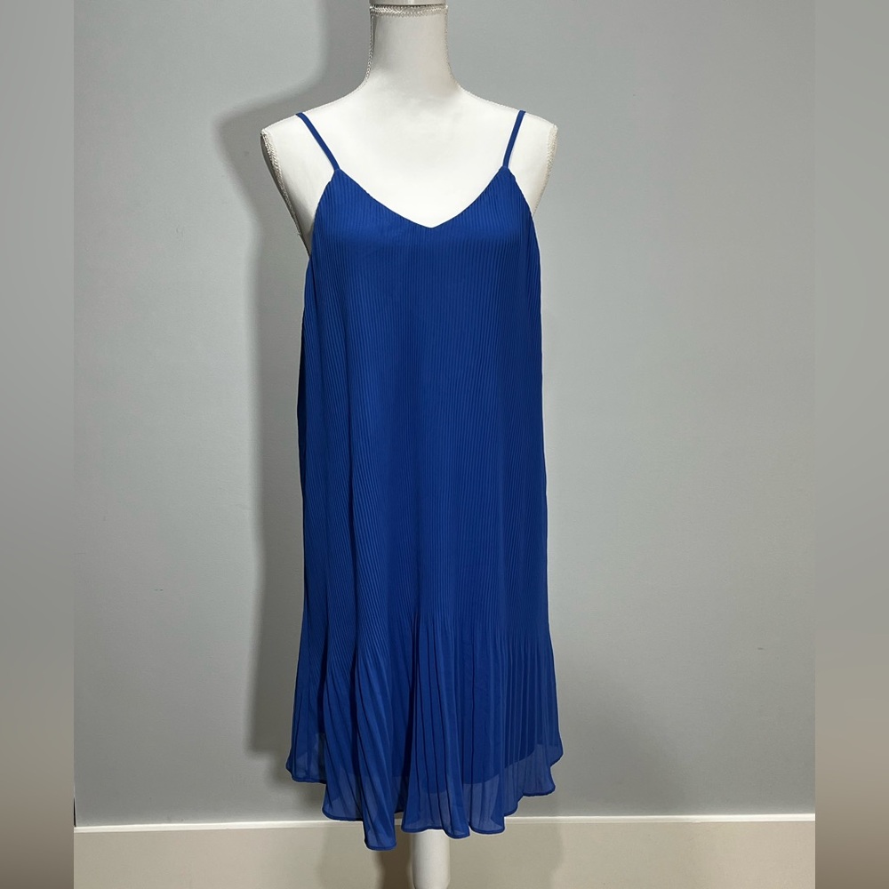 She + Sky Royal Blue Dress with Spaghetti Straps